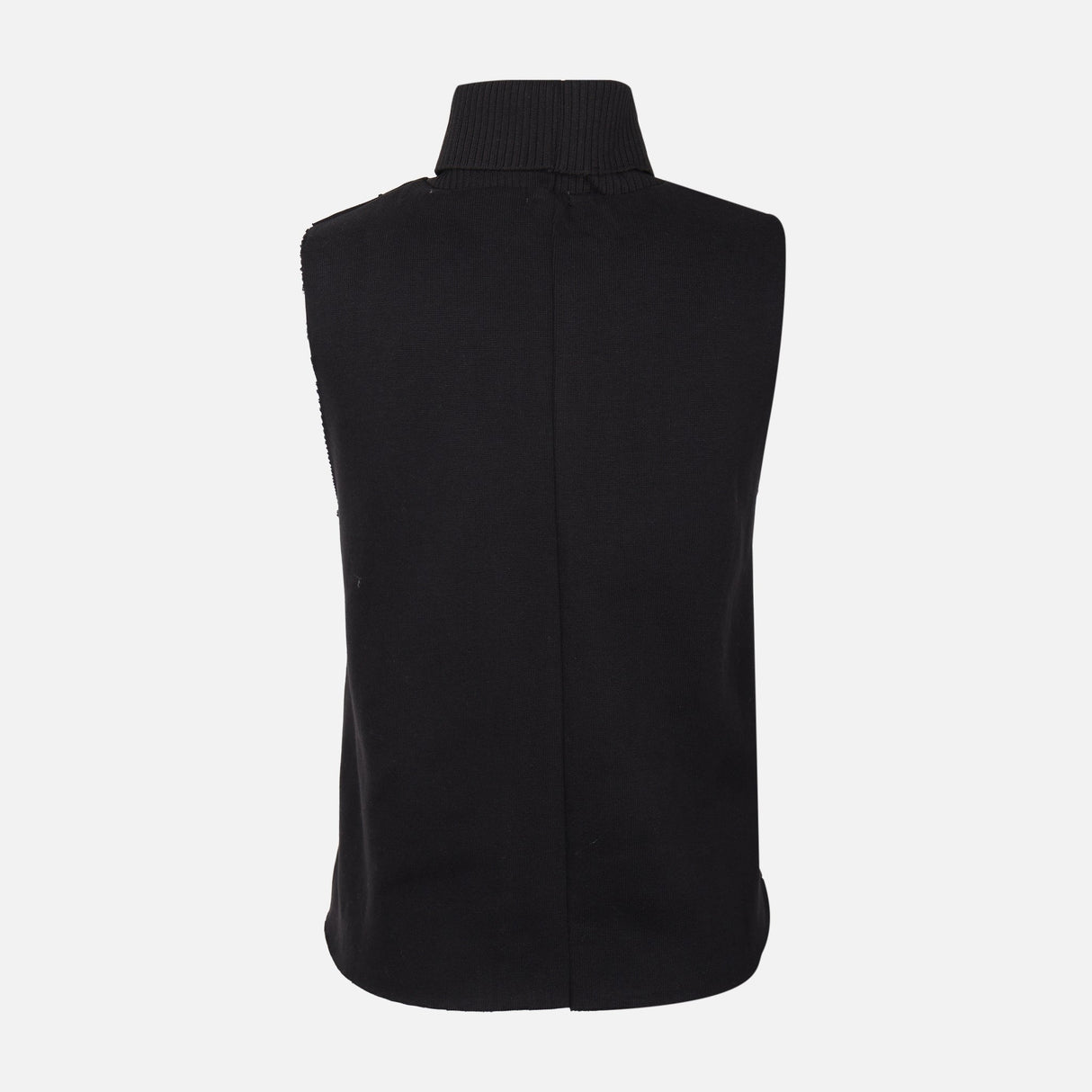 WOMEN SLEEVE LESS HIGH NECK SWEATER