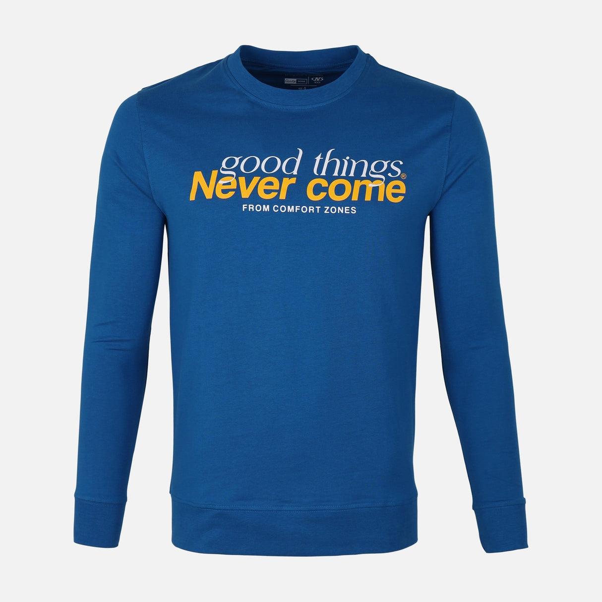 MEN LONG SLEEVE GRAPHIC T-SHIRT ROUND NECK