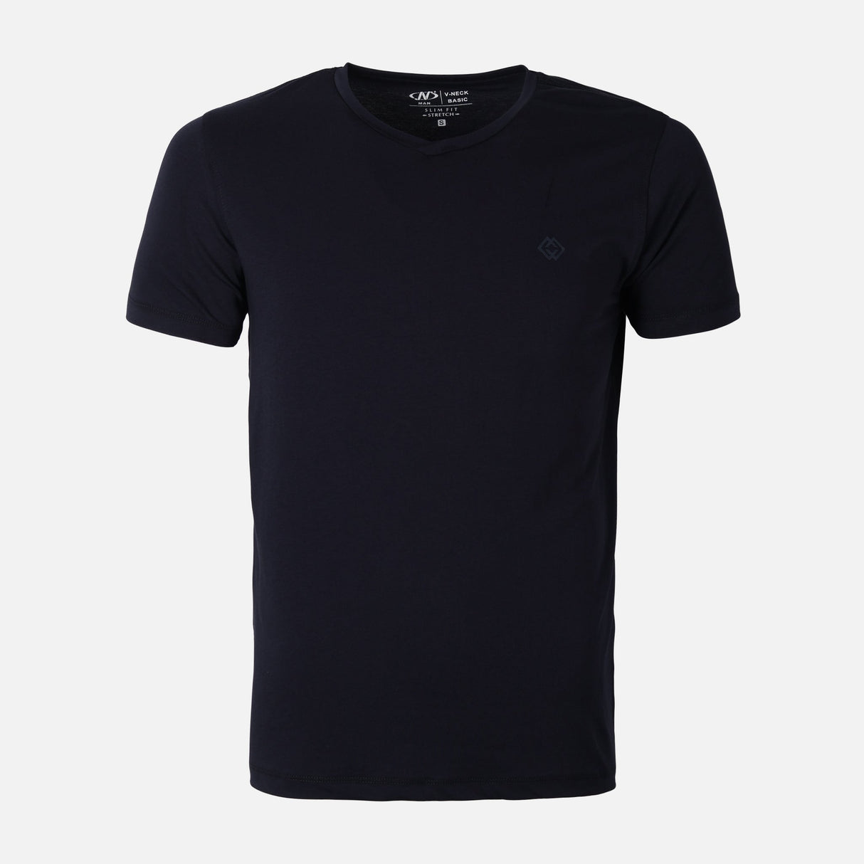 Men Spandex T-Shirt V-Neck