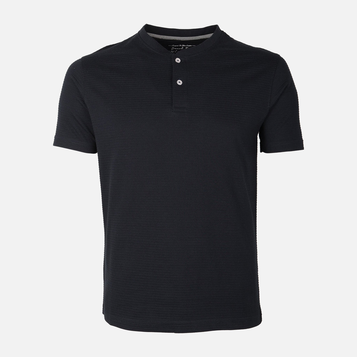 Men Structured Henley T-Shirt