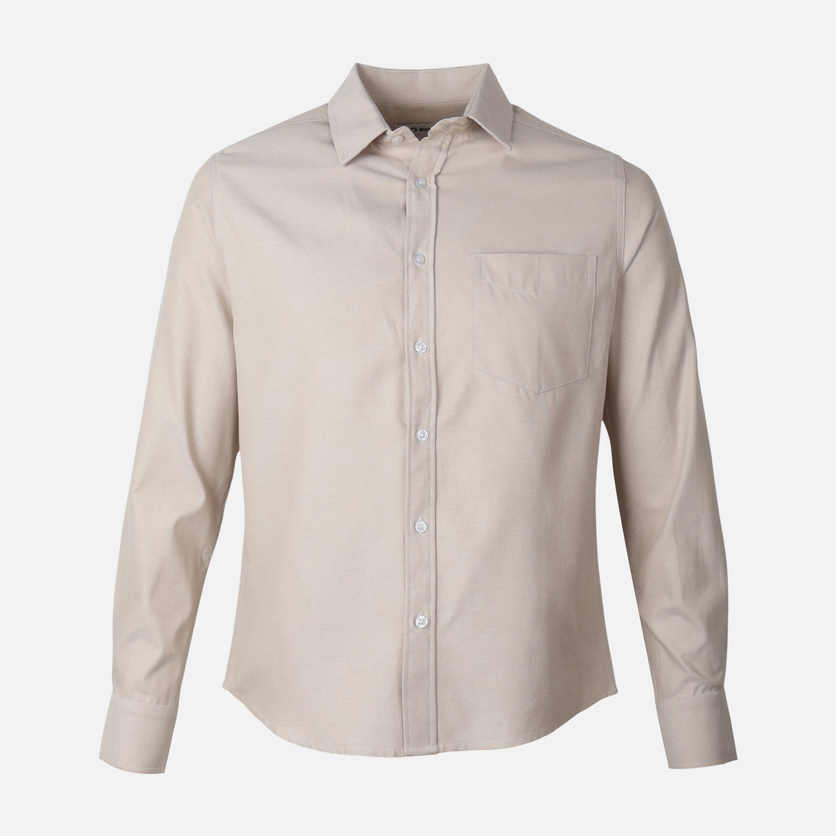 Men Long Sleeve Oxford Shirt
