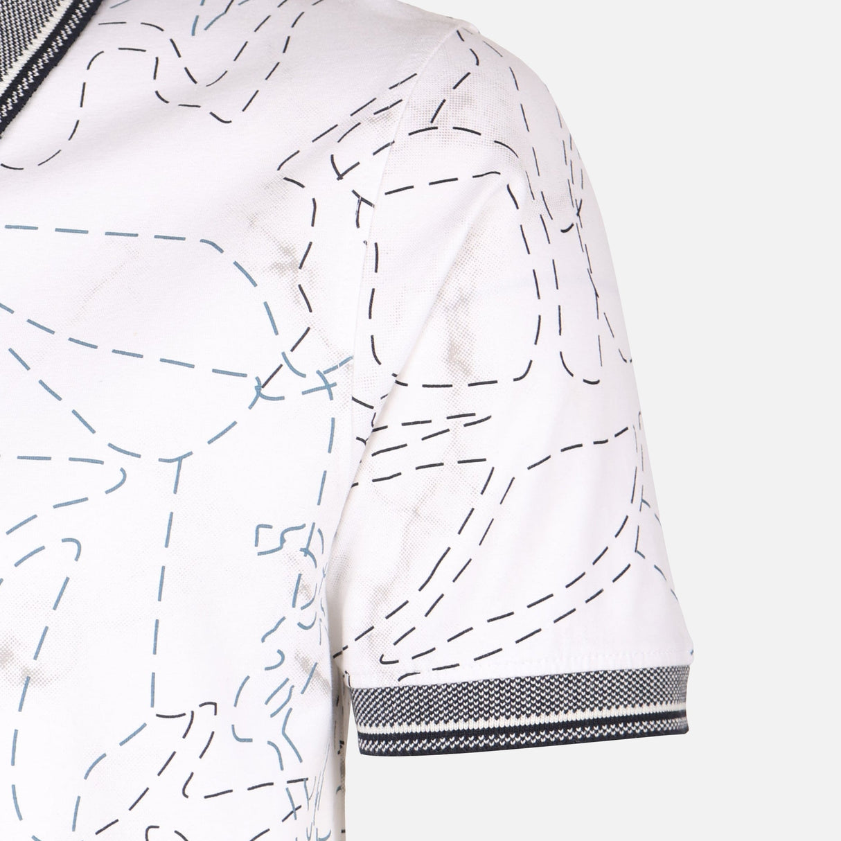 Men All-Over Print Polo T-Shirt Short Sleeve