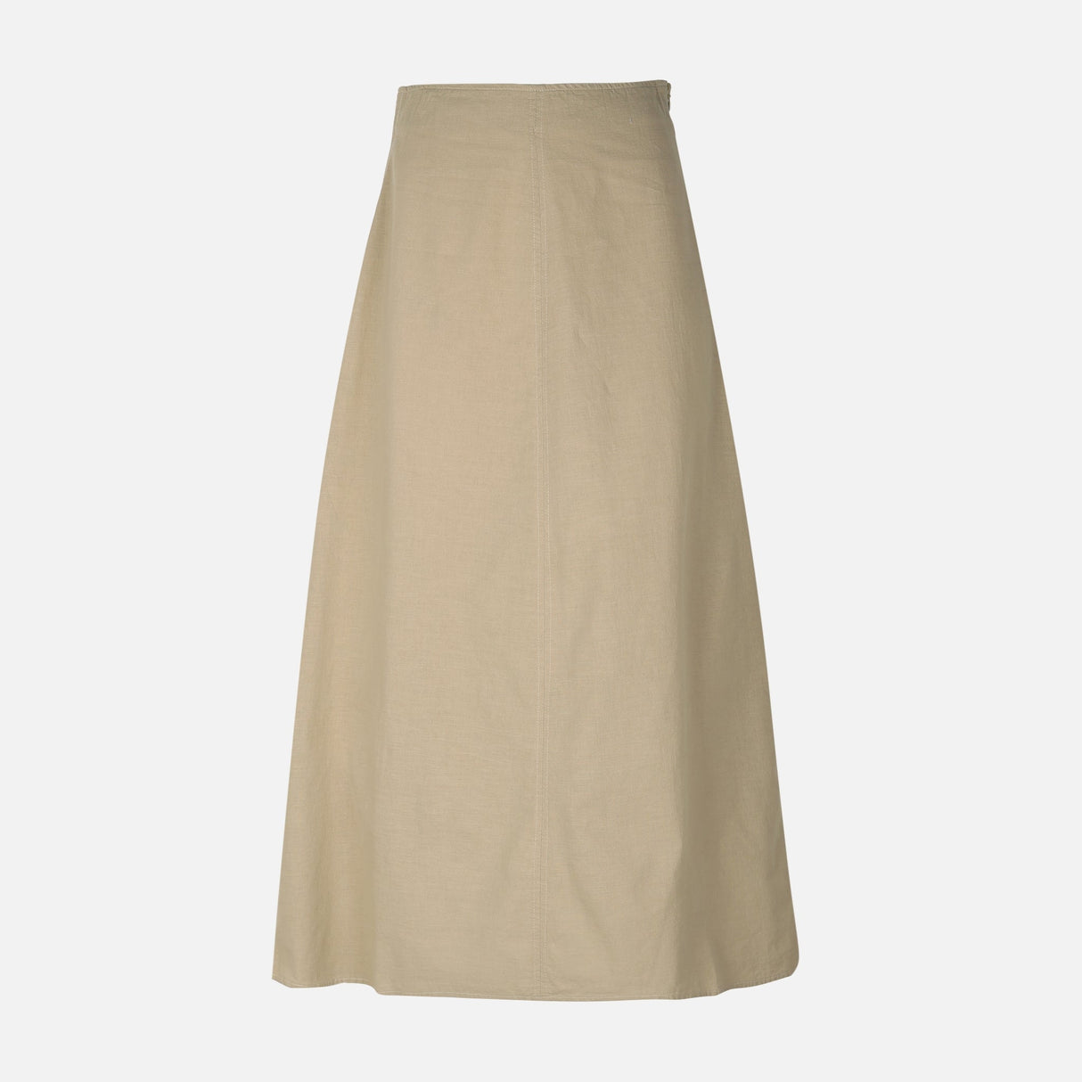 Women Linen Blend Maxi Skirt