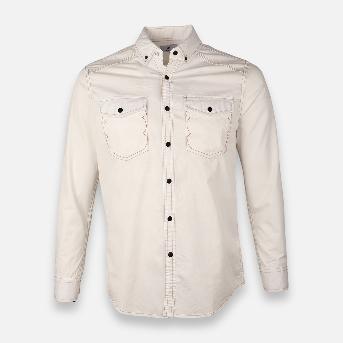 Men Woven Plain Shirt Long Sleeve
