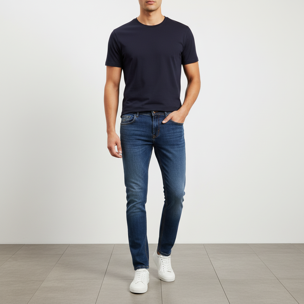 Mens Denim Jeans Pants Cool Max
