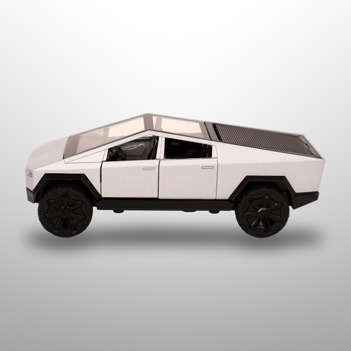 Tesla Cybertruck Die-Cast Pull Back Toy Car-Open Door Sound & Light