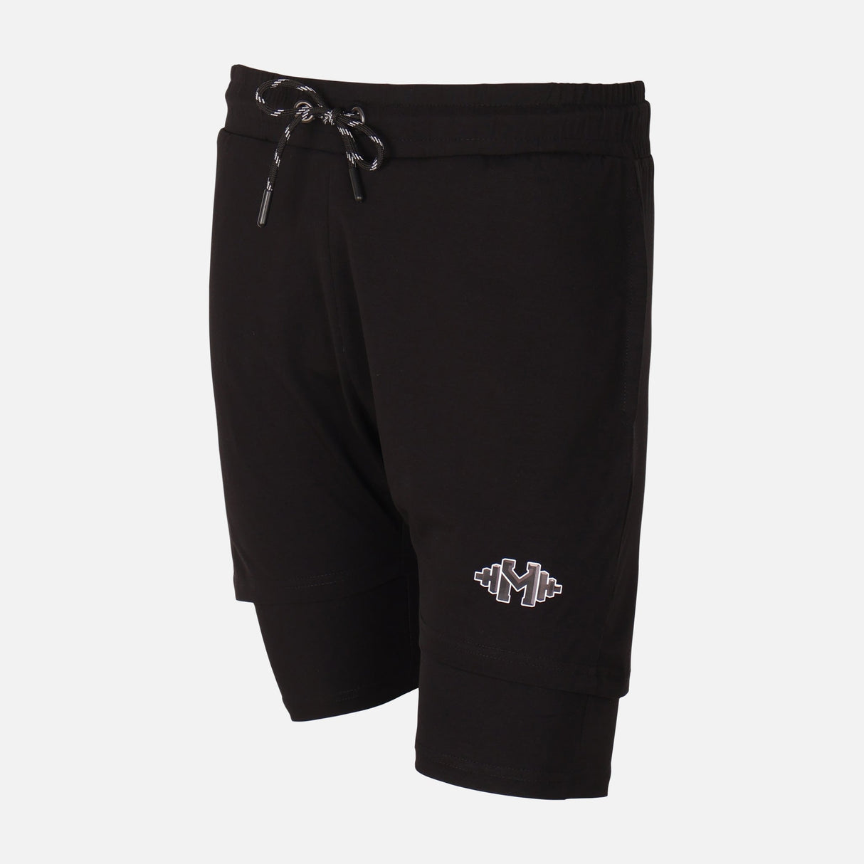 Mens Double Layer Gym Short