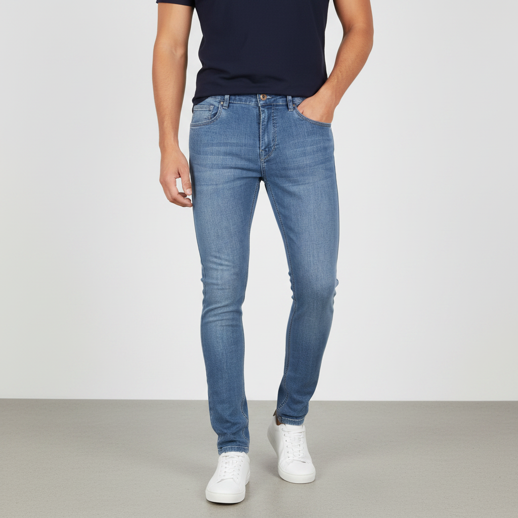 Men Denim Pants Jeans Skinny Fit