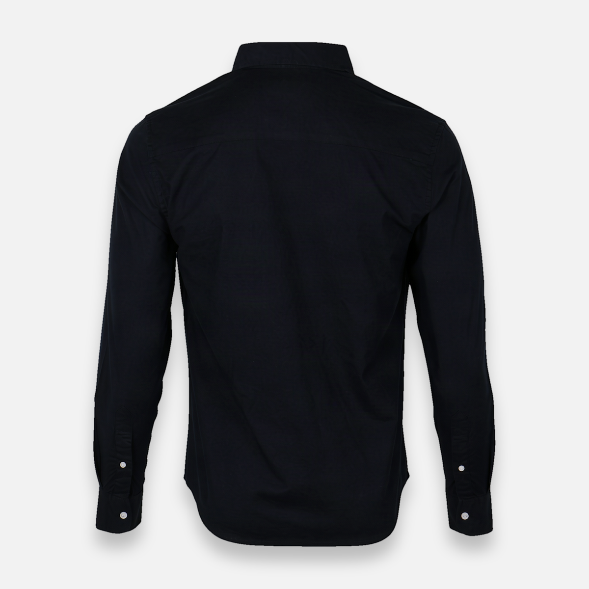 Men Basic Oxford Shirt Long Sleeve Spandex