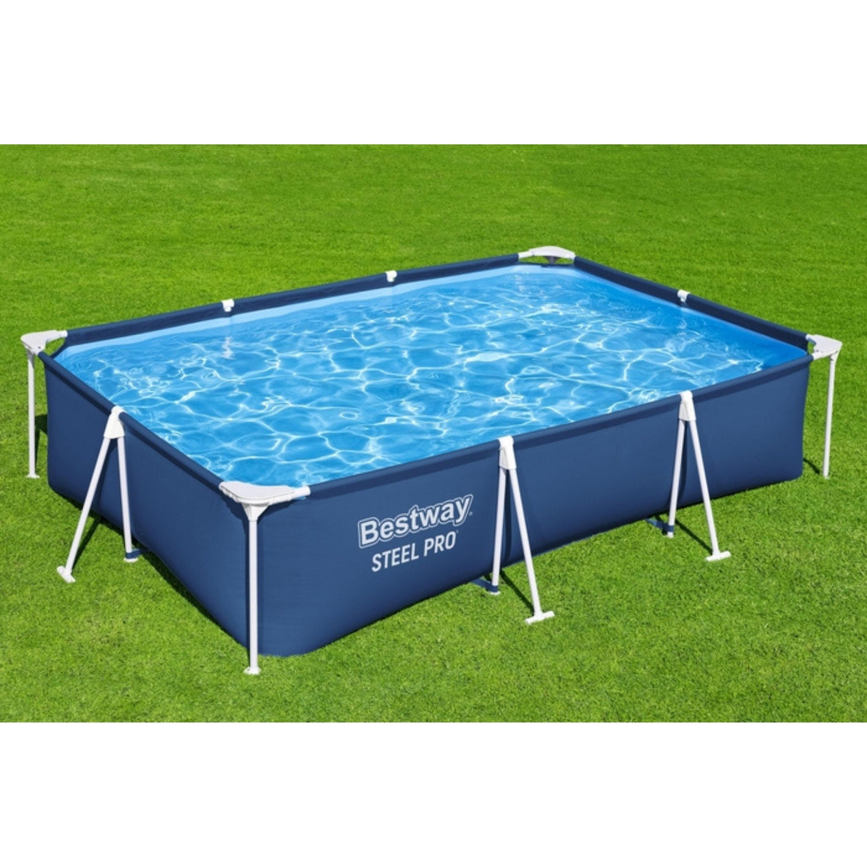 Rectangular Frame Swimming Pool Set 3.00 x 2.01 m 66 cm