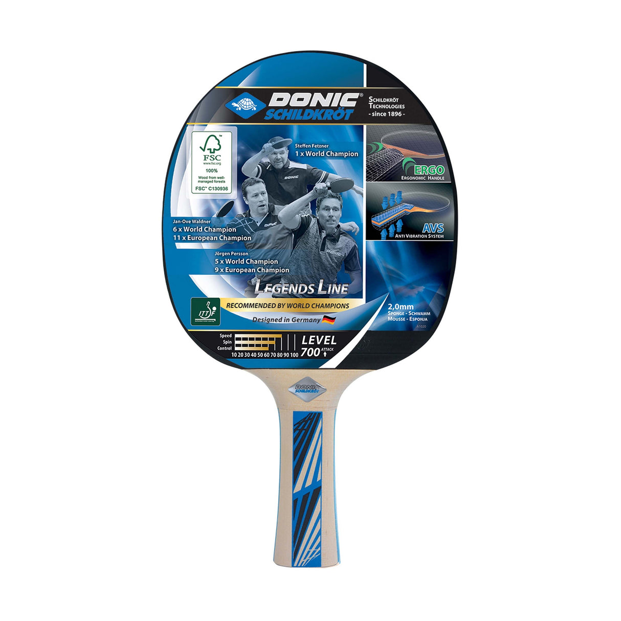 Table Tennis Bat Legends One Piece