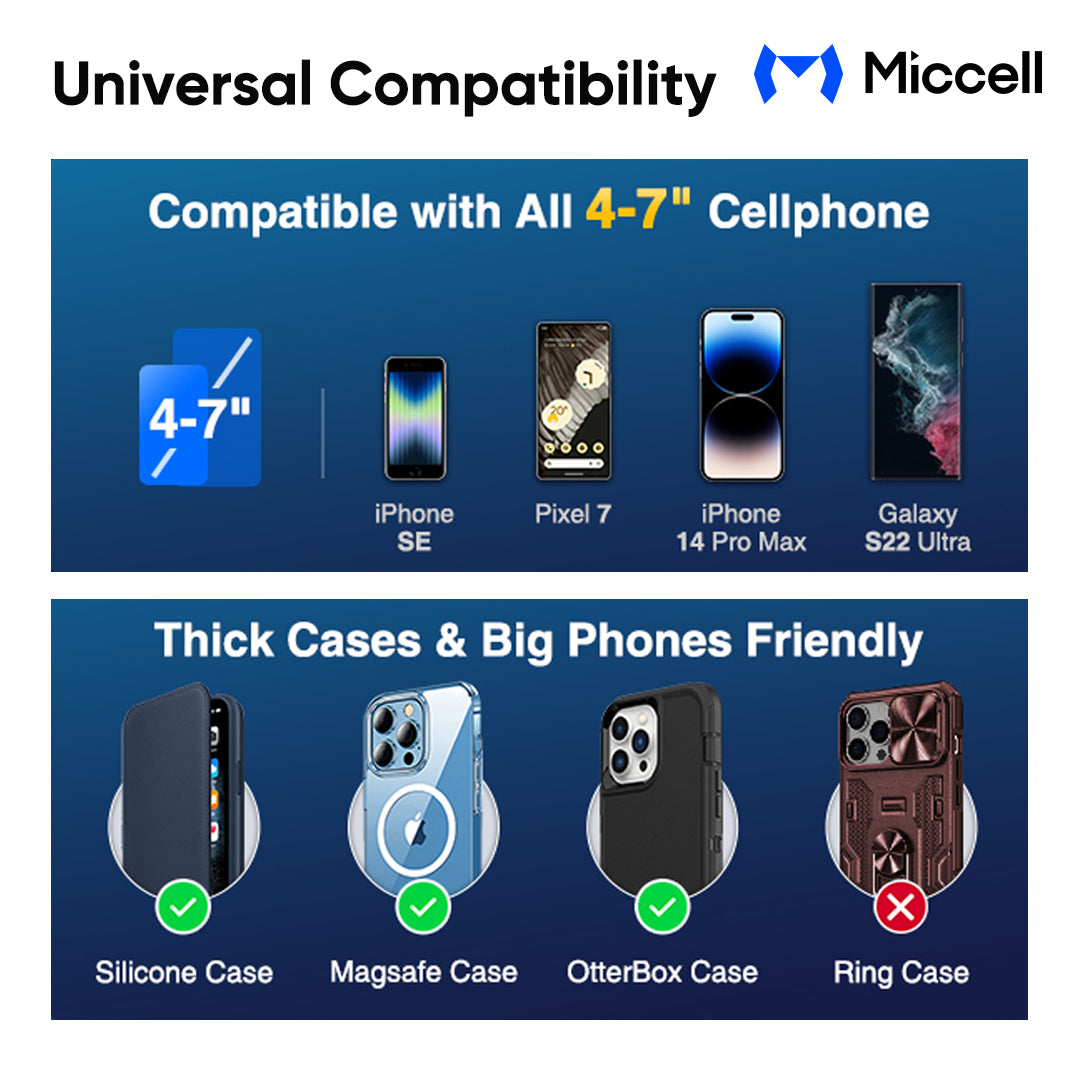 Universal Air Vent Car Phone Holder – 360° Rotation