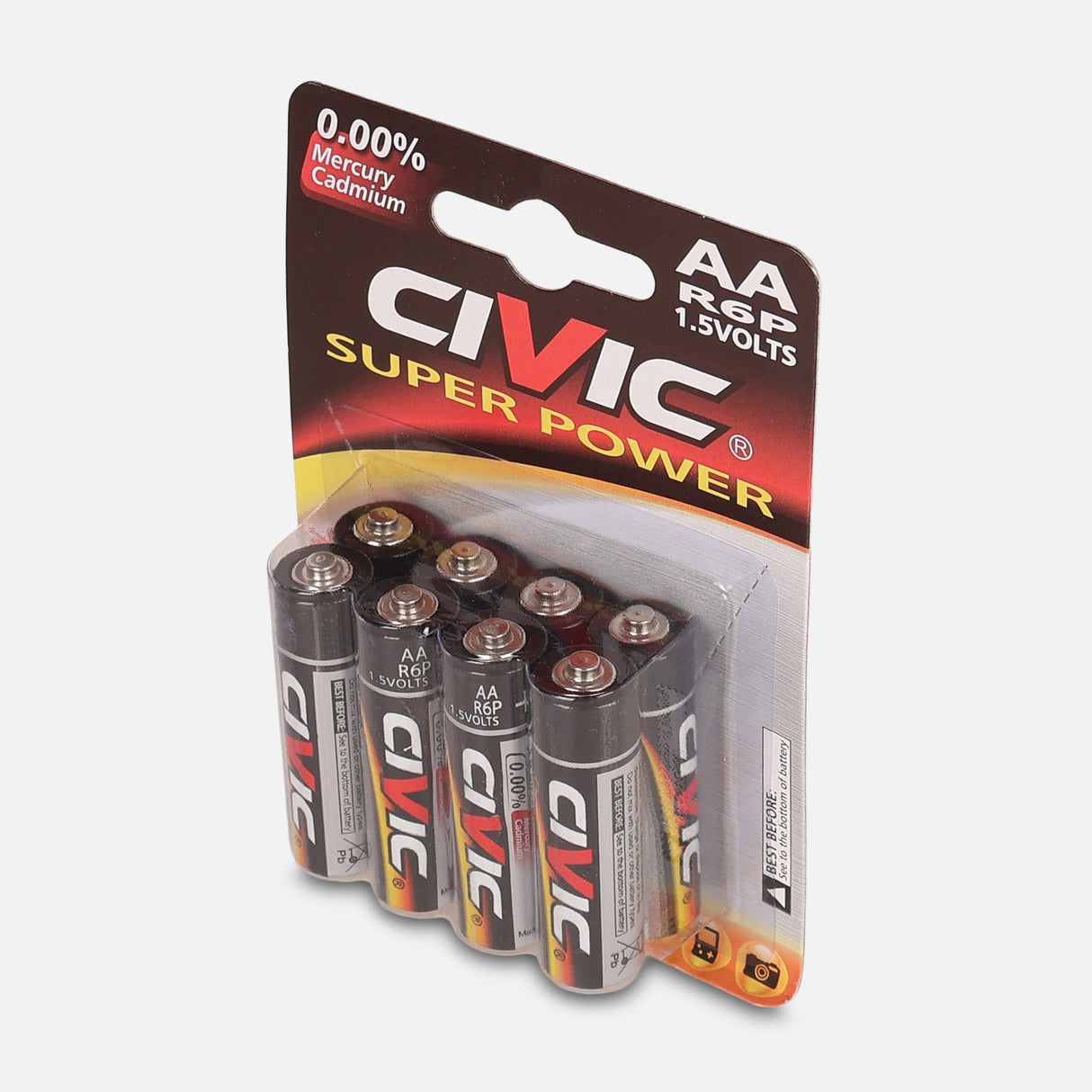 Battery R6P Aa 8 Pieces/Card