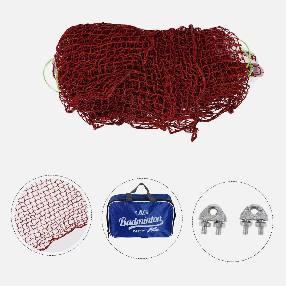 Badminton Net Dark Brown