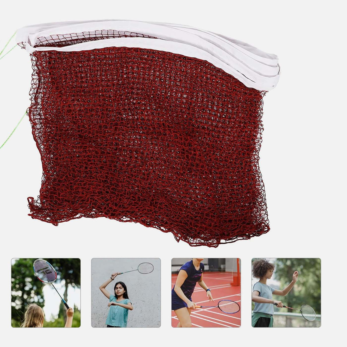 Badminton Net Dark Brown