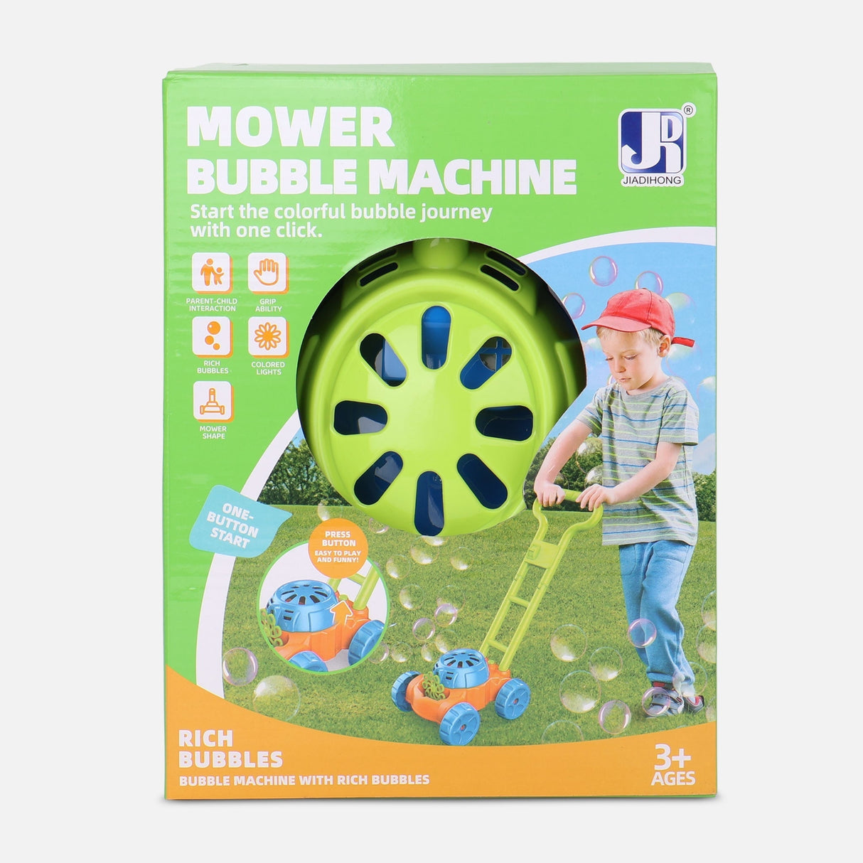 B/o Lawn Mower Bubble Toy