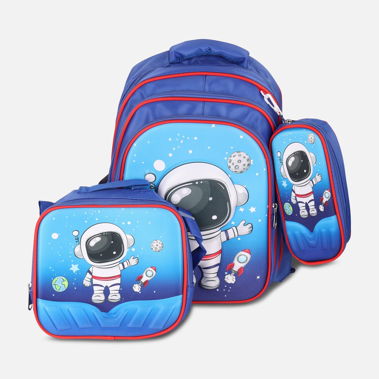 School Trolley Bag Set 3 Pcs Wih Led