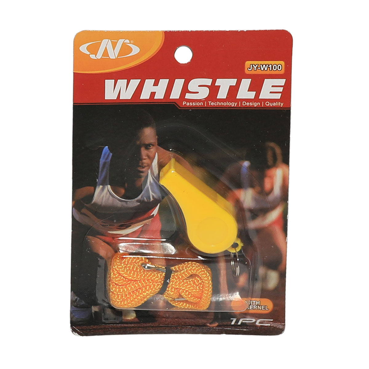 Plastic Whistle JY-W100 (5.5 x 2 x 2.4-YELLOW)
