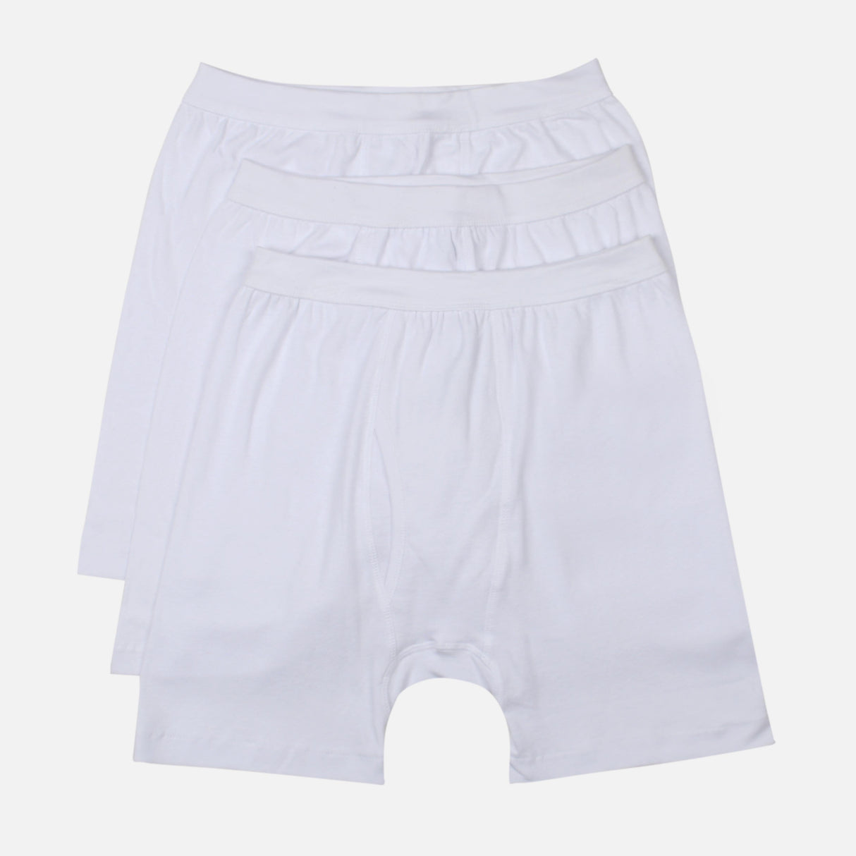 Men Extra Long Trunk White 3 Pieces