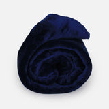 Printed Coral Fleece Blanket Navy 160 x 200 cm