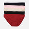 LADIES PANTIES BIKINI SELF ELASTIC WAIST 5PCS