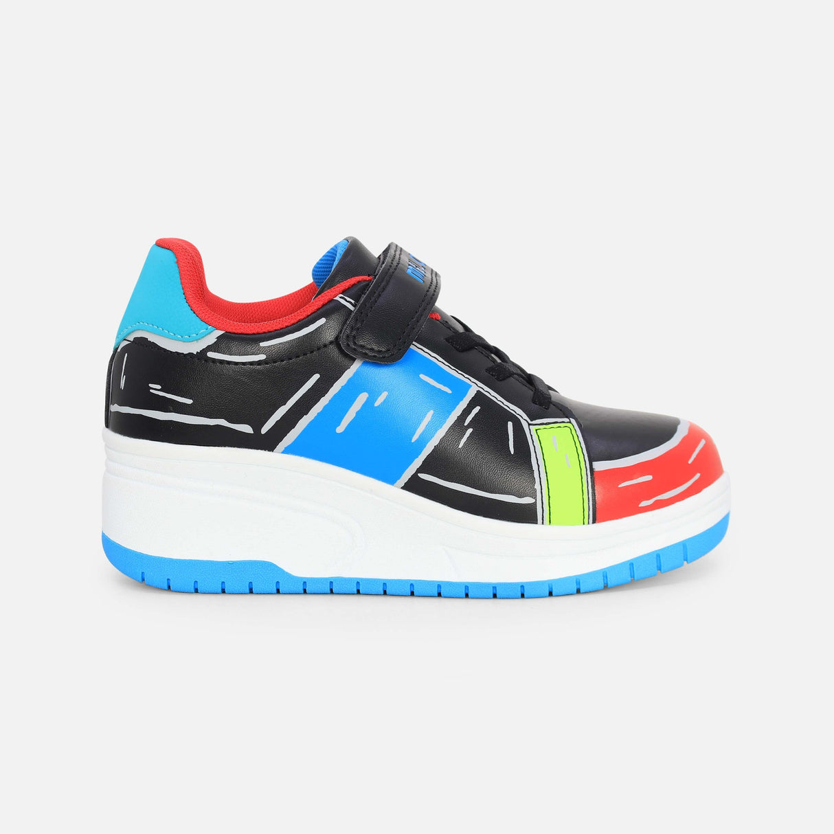 Boys Wheels Velcro Shoes