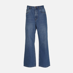 WOMEN DENIM PANTS JEANS WIDE LEG