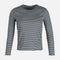 WOMEN RIB STRIPER LONG SLEEVE TEE