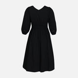 WOMEN SHORT SLEEVE LONG DRESS