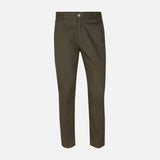 Men Chino Pants Woven Slim Fit Cross Pocket