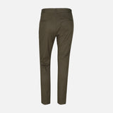 Men Chino Pants Woven Slim Fit Cross Pocket