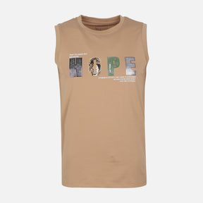 MEN VEST ROUND NECK REGULAR FIT