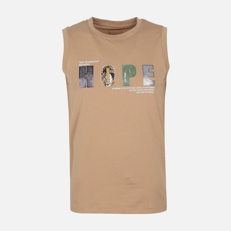 MEN VEST ROUND NECK REGULAR FIT