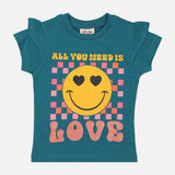 Girls Fashion T-Shirt With Raffles