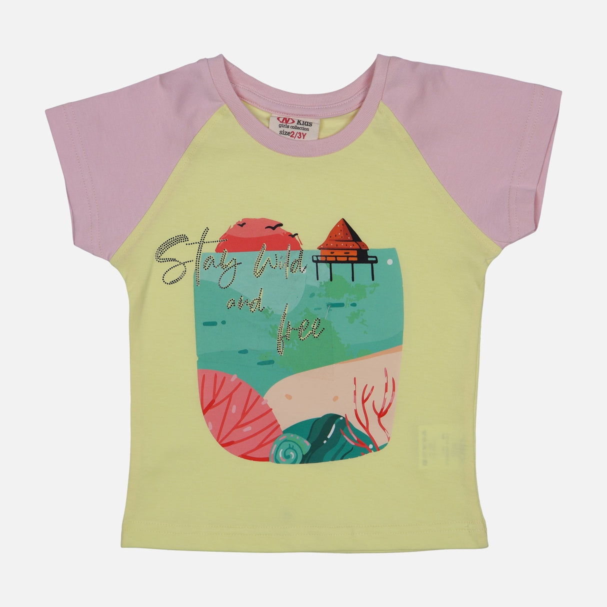 Girls Fashion Raglan T-Shirt