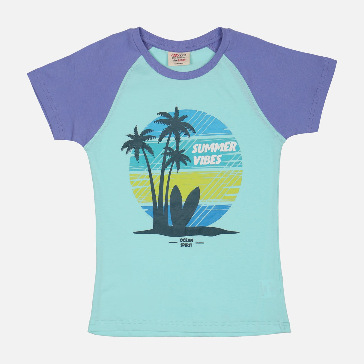 Girls Fashion Raglan T-Shirt Regular Fit