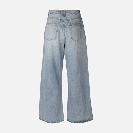 LADIES PANTS JEANS WIDE LEG