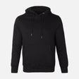 MEN BASIC SOLID FLEECE HOODED PULLOVER
