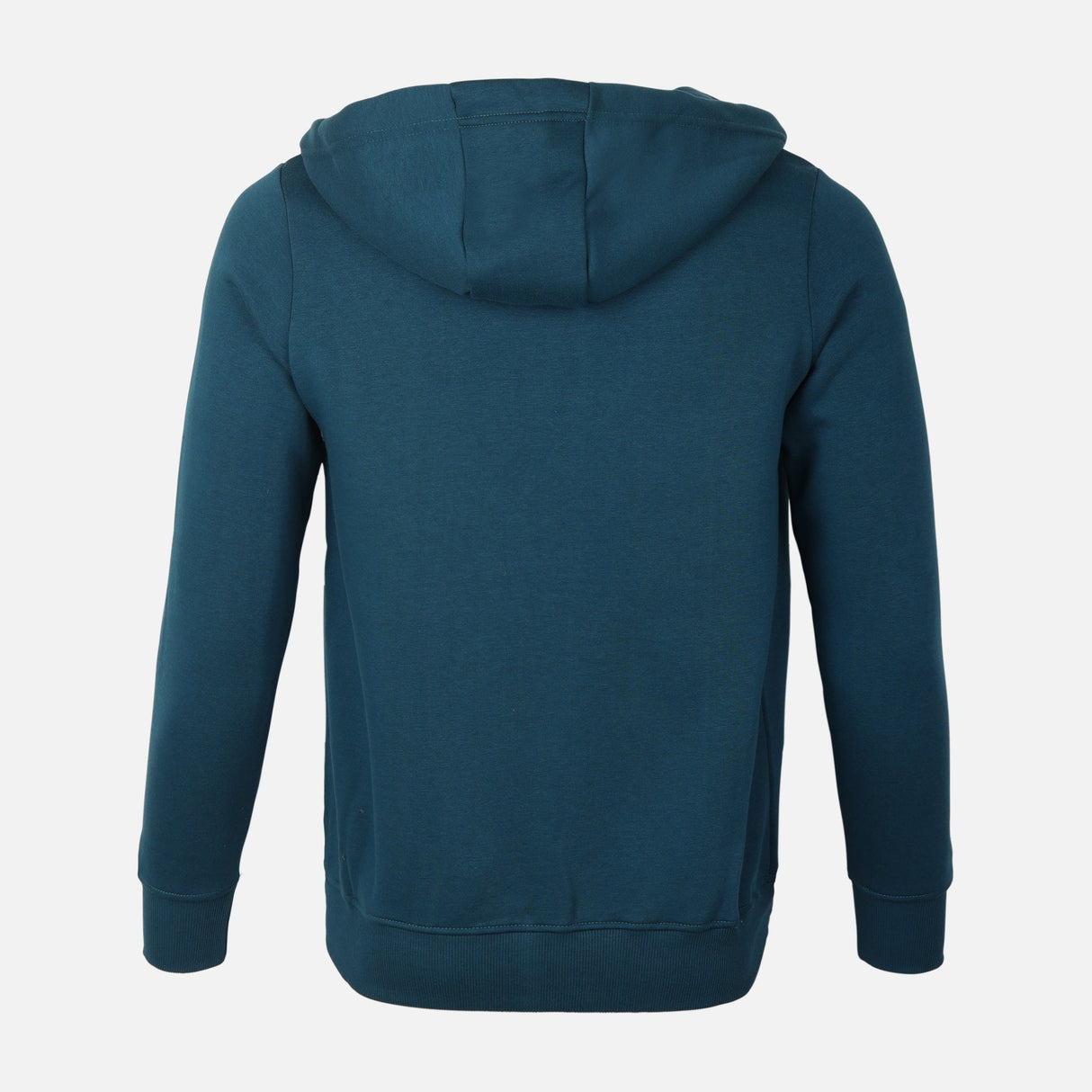 Men Basic Solid Fleece Hooded Cardigan