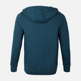 Men Basic Solid Fleece Hooded Cardigan