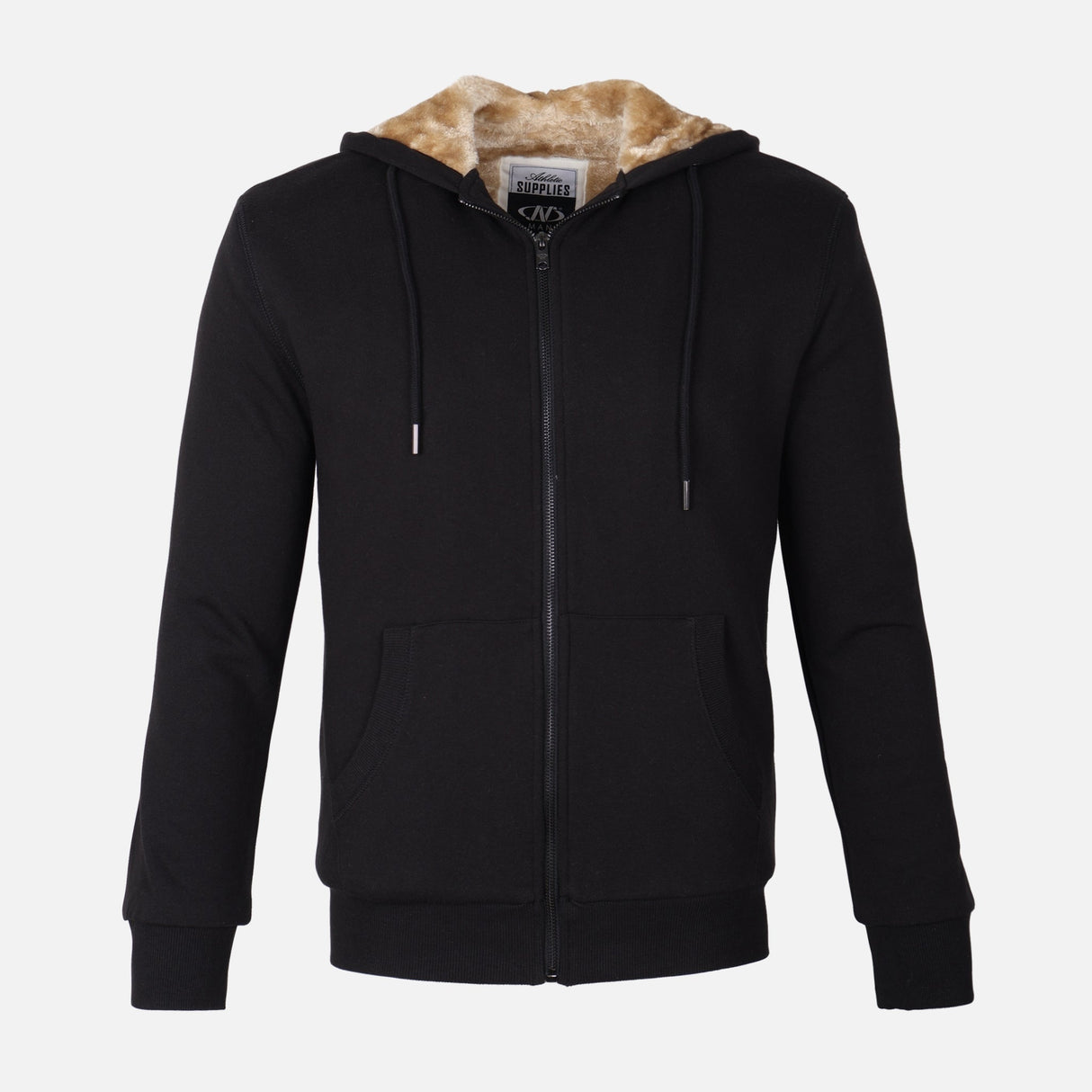 MEN HOODED FUR CARDIGAN