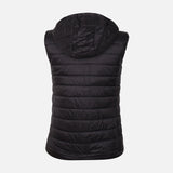 WOMEN BASIC PADDED VEST WITH HOOD