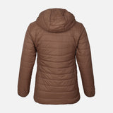 WOMEN BASIC PADDED JACKET WITH HOOD