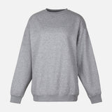 WOMEN FLEECE OVERSIZED LONG SWEATSHIRT