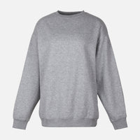 WOMEN FLEECE OVERSIZED LONG SWEATSHIRT