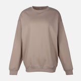 WOMEN FLEECE OVERSIZED LONG SWEATSHIRT