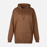 WOMEN FLEECE OVERSIZED LONG HOODIE