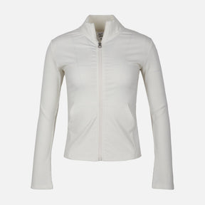 WOMEN FULL-ZIP RIBBED CARDIGAN