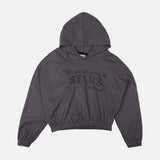 Girls Rib Cropped Hoodie