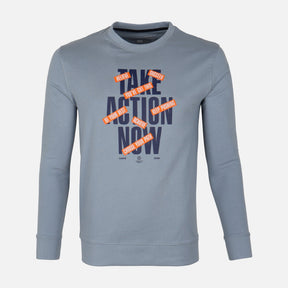 MEN LONG SLEEVE GRAPHIC T-SHIRT ROUND NECK